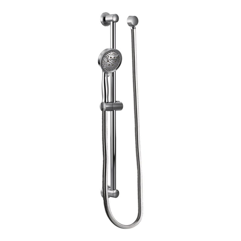 Moen Eco-Performance Chrome Four-Function Removable Handheld Showerhead with 69-Inch-Long Hose and Wall-Mounted Slide Bar, 3667EP - Image 5